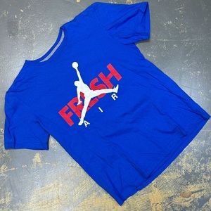 Air Jordan Jumpman Fresh Air Shirt Royal Blue Large Game